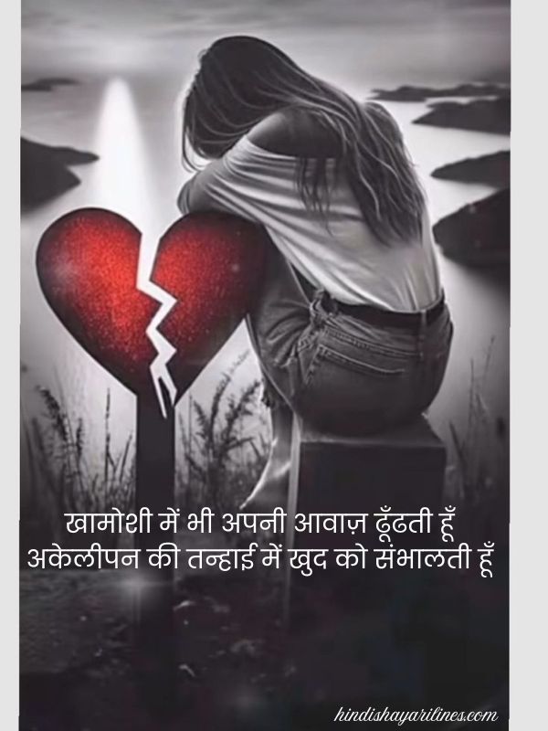 Alone Shayari Girl